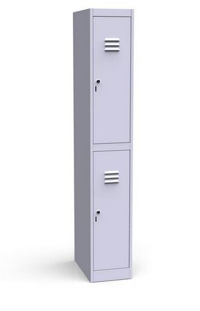 Двухсекционный шкаф для переодевания в раздевалку